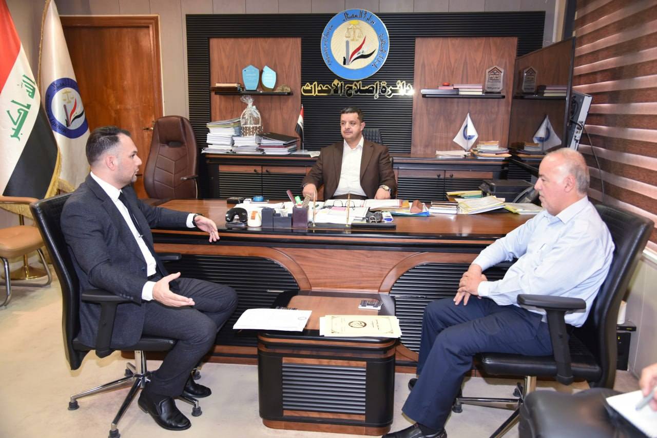 مدير قسم أدارة الجودة الشاملة يجري زيارة ميدانية الى دائرة إصلاح الأحداث لتعزيز معايير الجودة والسلامة المهنية
