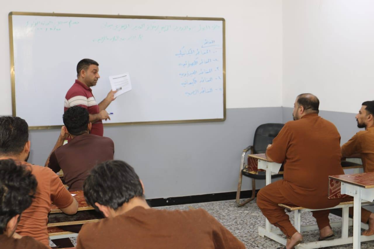 ورش تدريبية للنزلاء في سجن العمارة بالتعاون مع ديوان محافظة ميسان