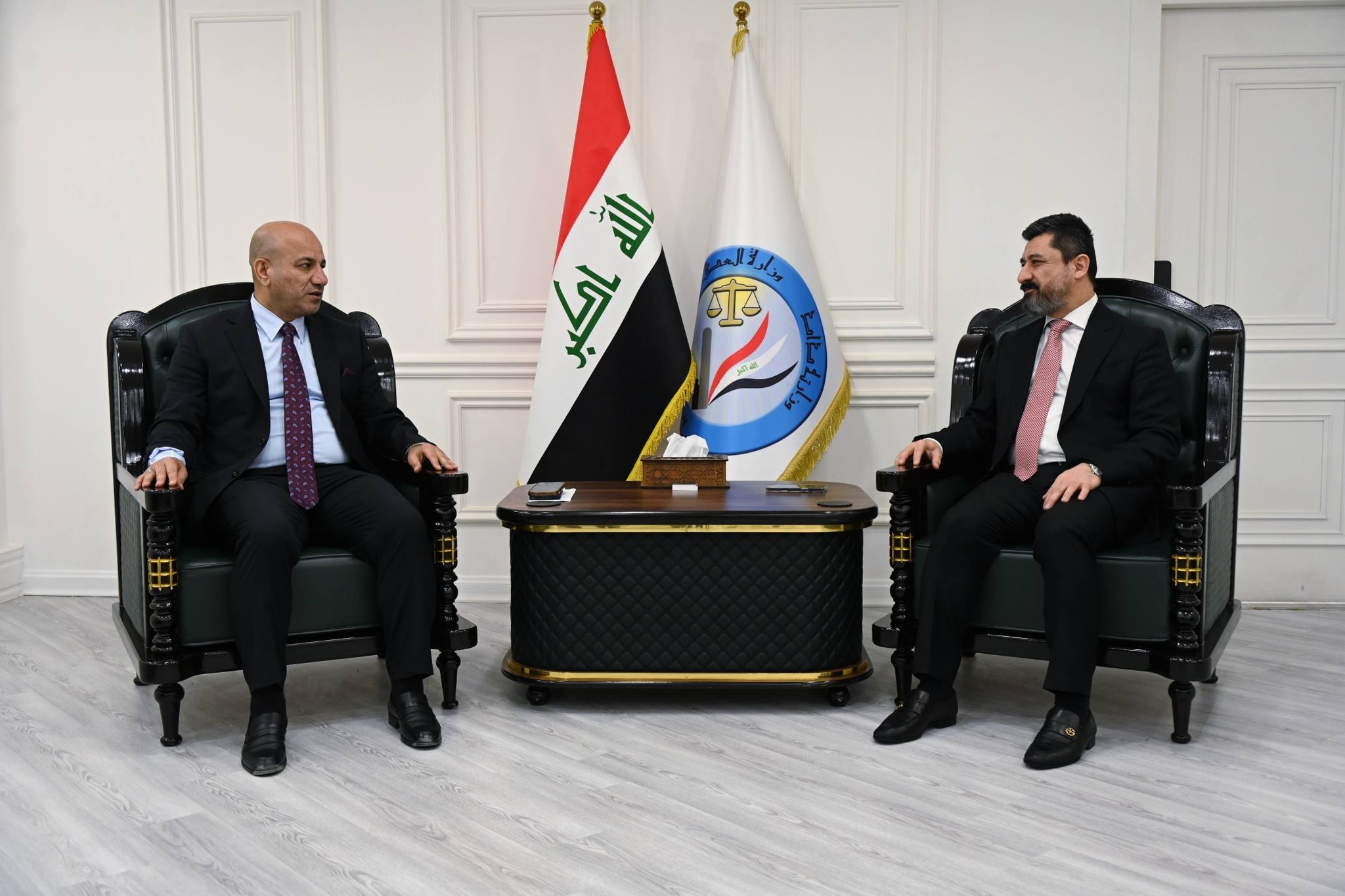 وزير العدل يستقبل محافظ ديالى لبحث التعاون والتنسيق المشترك في تطوير البنى التحتية للدوائر العدلية في المحافظة