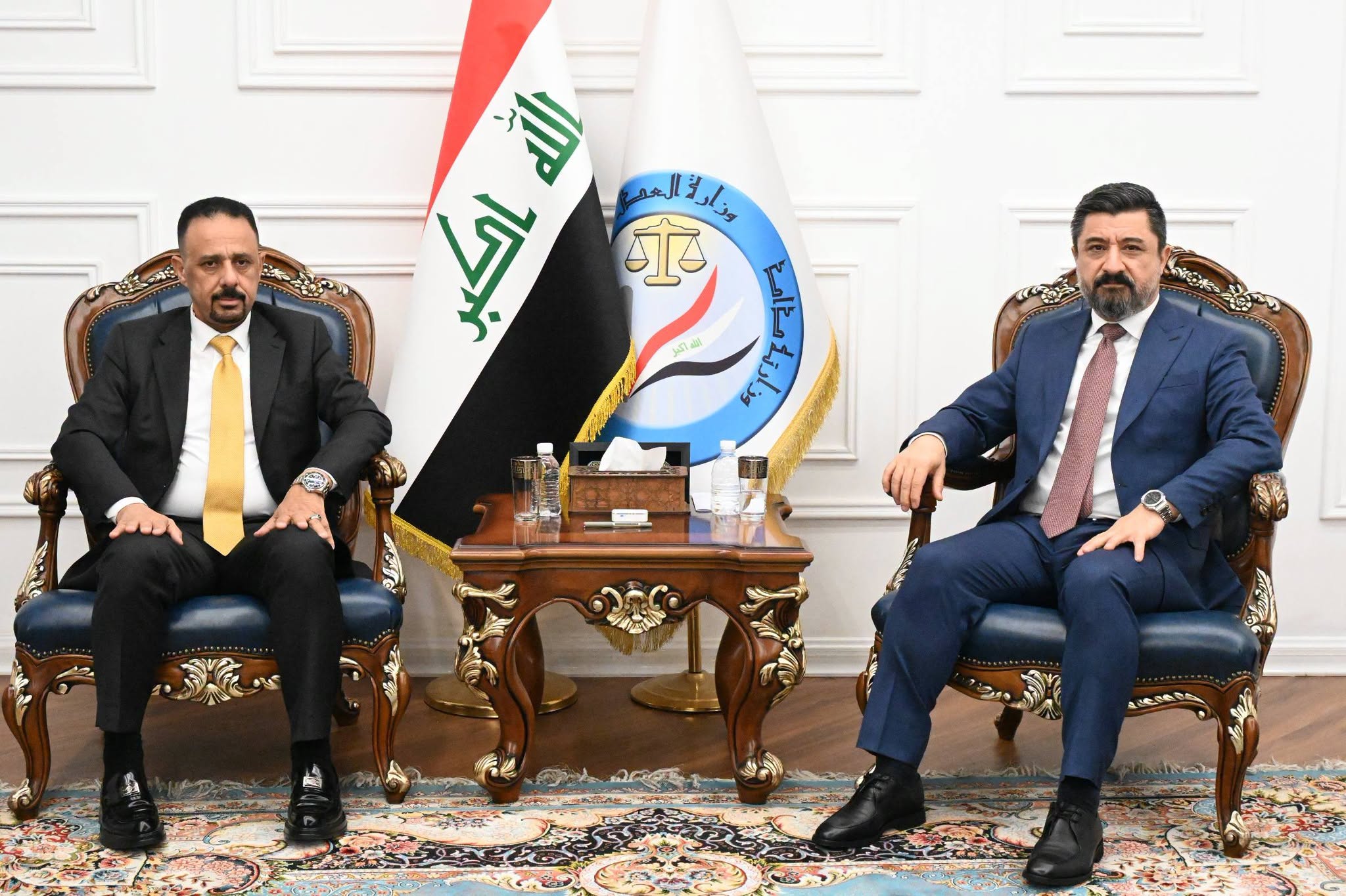 وزير العدل يستقبل رئيس ديوان الوقف السني ويبحث معه آفاق التنسيق المشترك بما يحافظ على أملاك الديوان